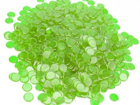 1000 Pack Green Bingo Chips Discount