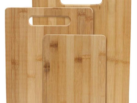 Natural Bamboo 3 Piece Cutting Board Set on Sale