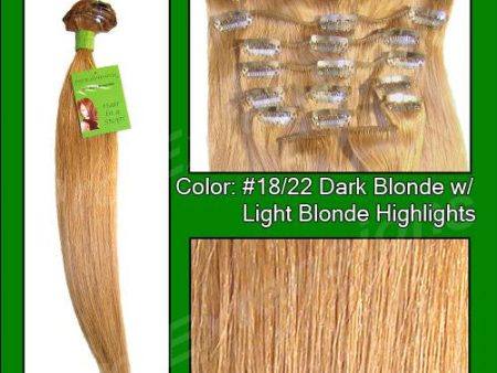 #18-22 Dark Blonde w- Light Blonde Highlights - 20 inch Remi Discount