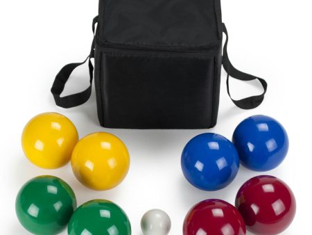 Deluxe 4-Player Resin Bocce Ball Set w Carrying Case, 90mm Discount