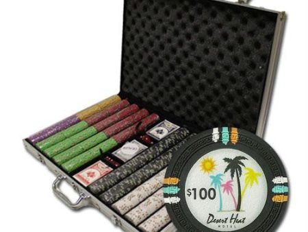 1000Ct Custom Claysmith  Desert Heat  Chip Set in Aluminum Online Hot Sale